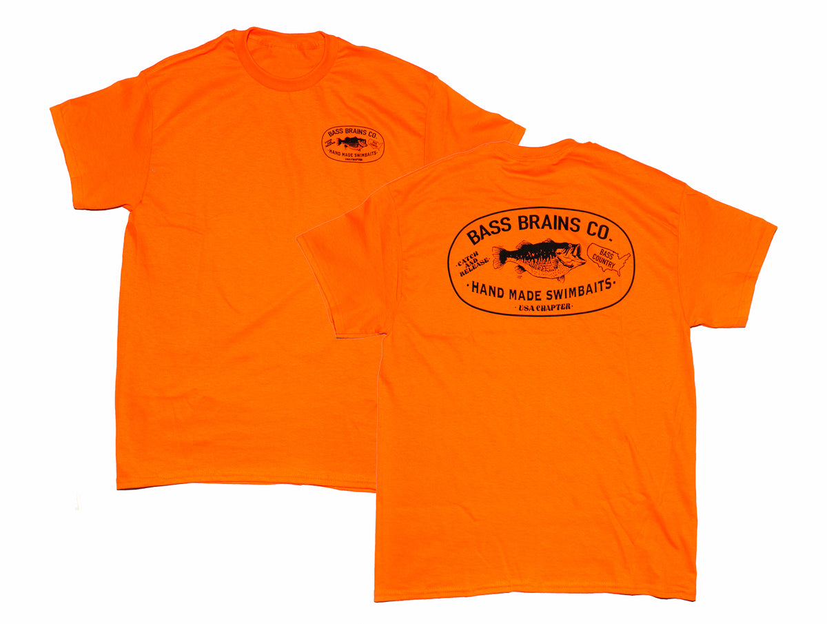 Catch and Release Tee Orange – bass brains